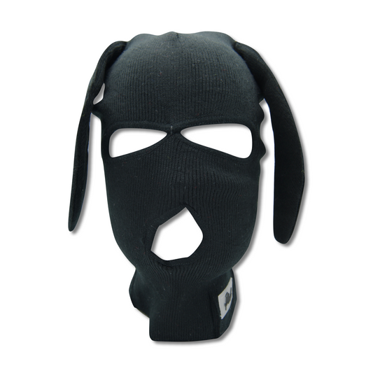 Black Bunski 3 hole balaclava - plushtrap