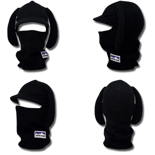 Black Brim Bunski 1 Hole balaclava - plushtrap_BBBM