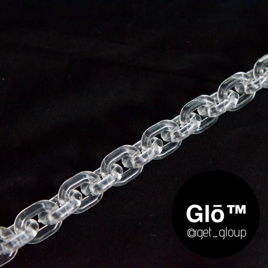 Clear Anchor Link Choker Acrylic glass Chain - plushtrap_