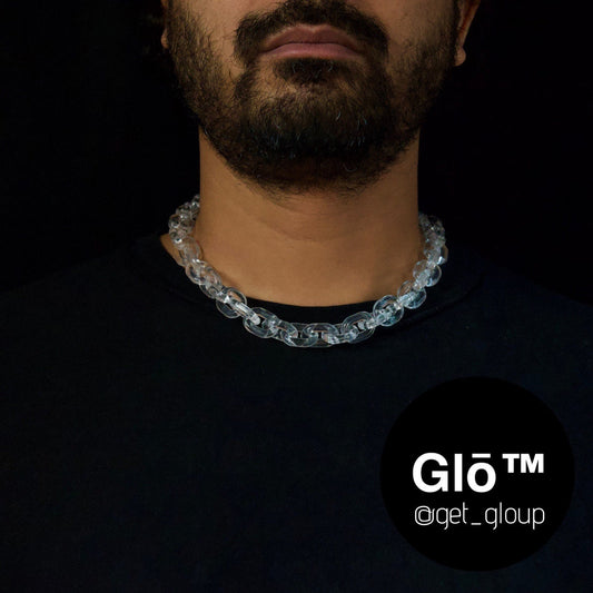 Clear Anchor Link Choker Acrylic glass Chain - plushtrap_