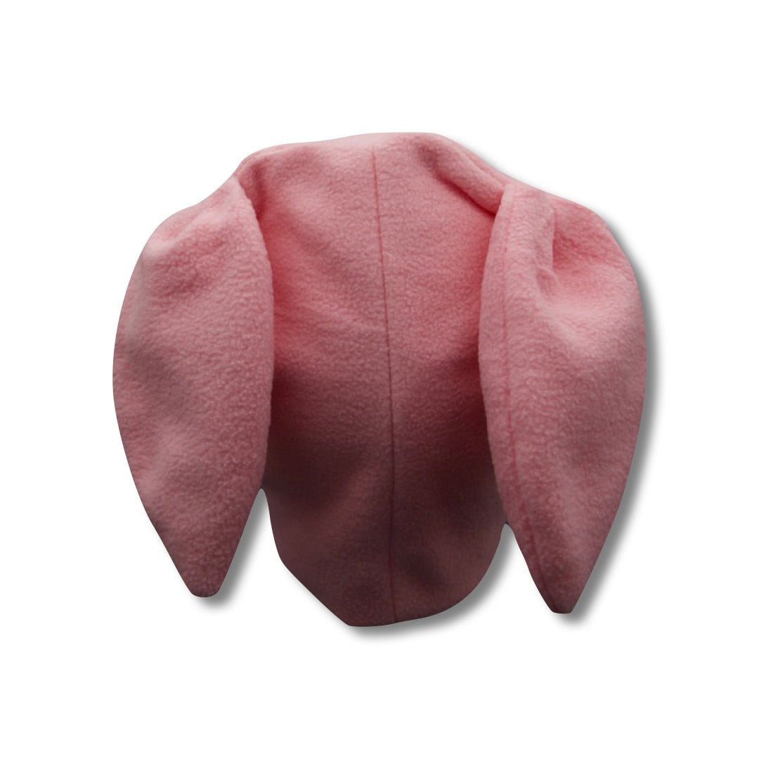 Pink Fleece Bunny Beanie - plushtrap_ppfbb