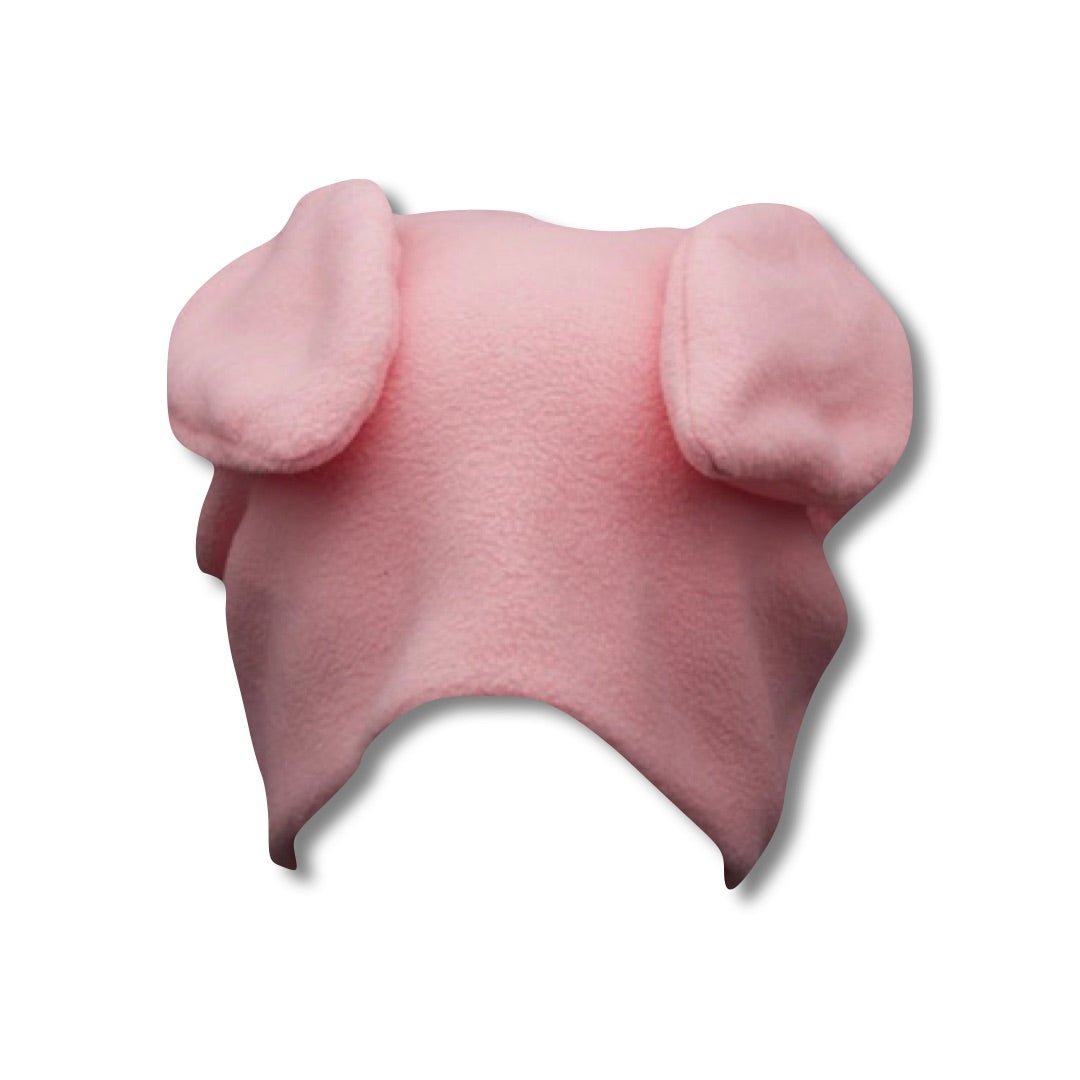 Pink Fleece Bunny Beanie - plushtrap_ppfbb