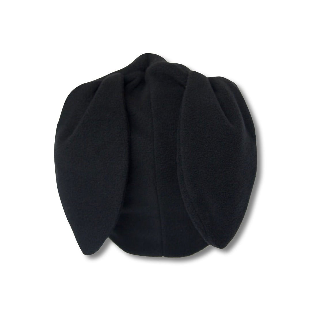 Restock Black Fleece Bunny Beanie - plushtrap_BBCDG