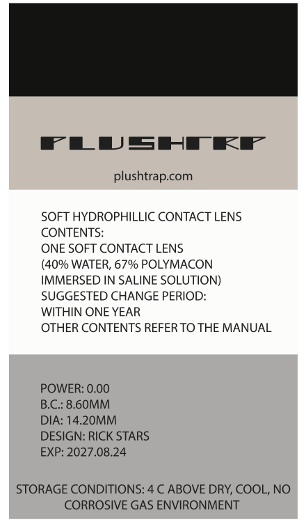 RickStar Cosmetic Contacts - plushtrap_RSCL