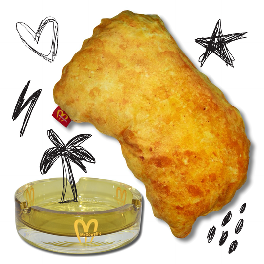 Home Vibes Collection – Golden Ashtray + Chicken Nugget Pillow Bundle (Save $21) - plushtrap