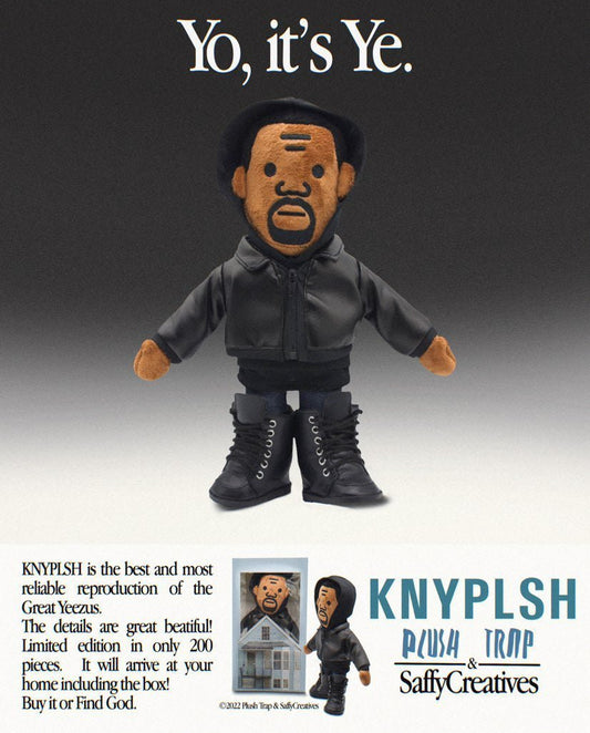 12" KNYPLSH - Plush Trap & Saffy Creatives LIMITED 200 pc plushie - plushtrap_KNYPLSH