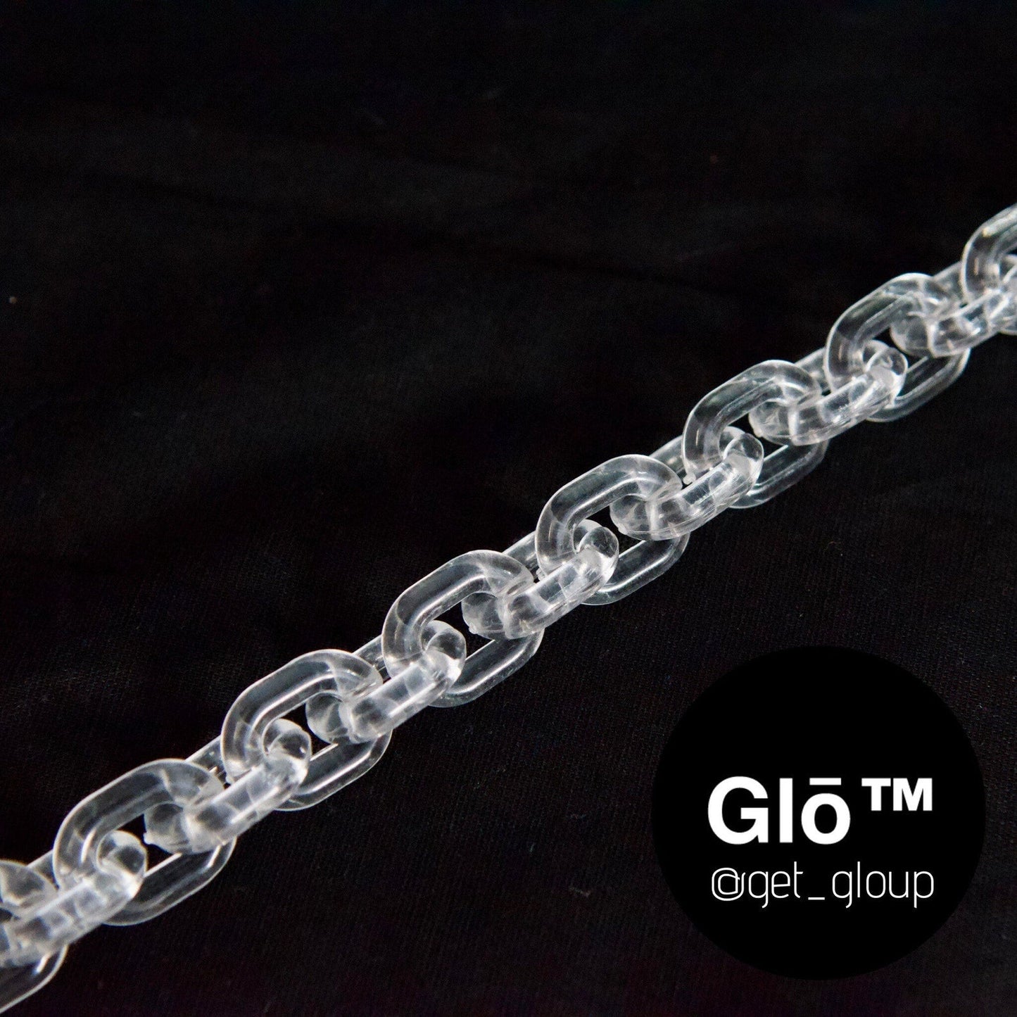 Clear Anchor Link Choker Acrylic glass Chain - plushtrap_