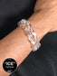 Clear Large Cuban Link Bracelet. Acrylic glass Chain - plushtrap_