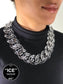 Clear XL Curb Link Necklace. Acrylic glass Chain. - plushtrap_
