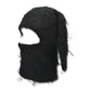 Distressed Black Bunski balaclava - plushtrap_YTBBM