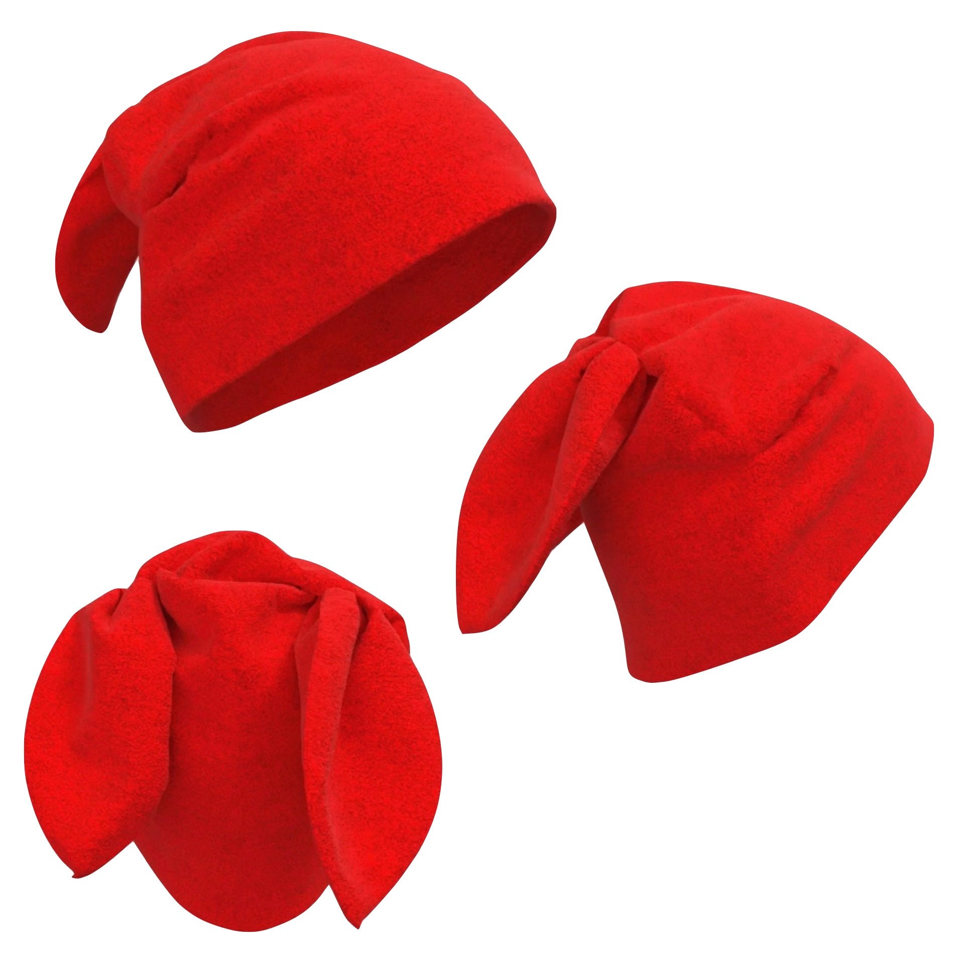New Colors Fleece Bunny Beanie - plushtrap