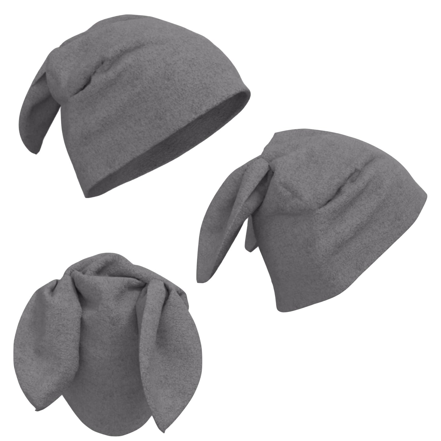 New Colors Fleece Bunny Beanie - plushtrap