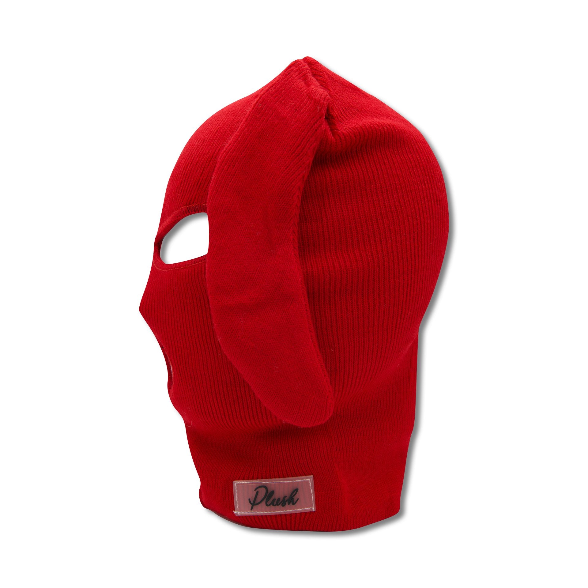 Red Bunski 3 hole balaclava - plushtrap_rb3h