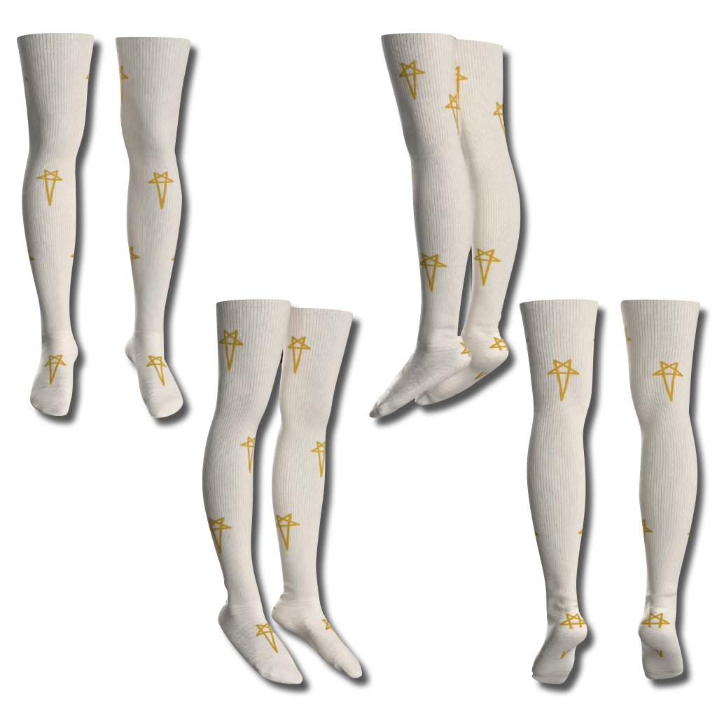 Rick Boot Sock Stars - Crew & Thigh High - plushtrap_RBSS-3