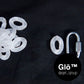 White Frosted Medium Cuban Link Necklace. Acrylic glass Chain - plushtrap_